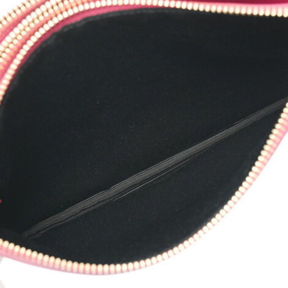 CELINE Trio Small Shoulder Bag Pink Leather - Picture 11 of 12